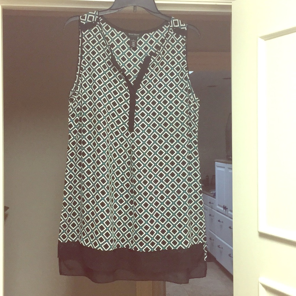 Dressy White House Black Market sleeveless top